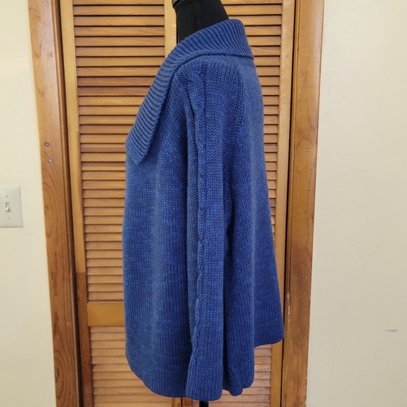 EUC Marbled Cropped Cardigan Sweater Size XL (NY&CO) - Picture 10 of 12